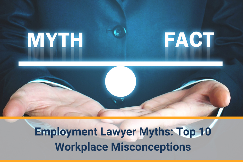 Employment lawyer Leslie J Smith explaining workplace legal myths during client consultation session